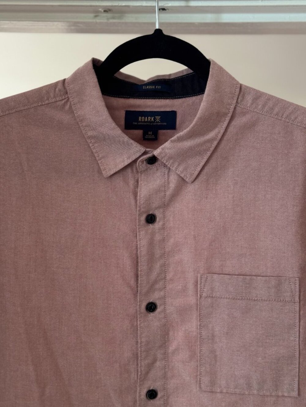 ROARK - Classic Fit woven short sleeve button up - M - Picture 2 of 4